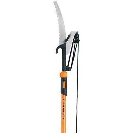 FISKARS 3939511001 Pole Saw and Pruner, 1 in Dia Cutting Capacity, Steel Blade, 7 to 12 ft L Extension 393951-1005/1